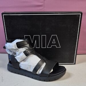 MIA Kayde Size 7M Or 8.5M Black Gladiator Sandal - New
